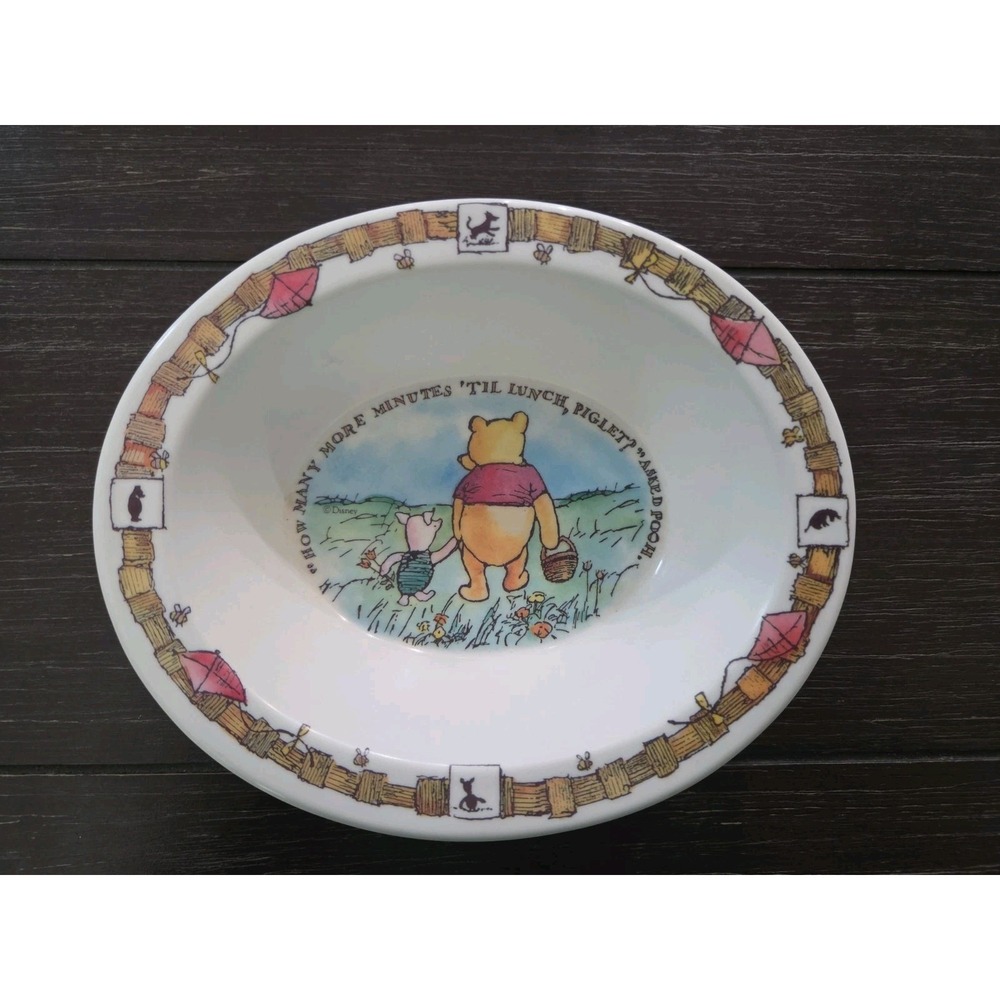 Selandia Zak Designs Winnie the Pooh Cereal Bowl Piglet Melamine Oval Vtg